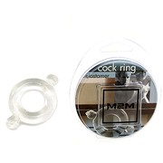 Кольцо с ушками из эластомера прозрачное, размер Small, d1,5см