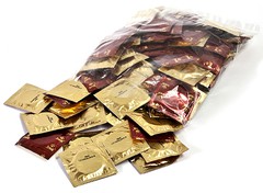 Презерватив Amor® Gold, золотистый в смазке, 52мм, 1шт