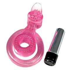 Вибро-кольцо со стимулятором клитора Fabulous Fling Vibr Pink 