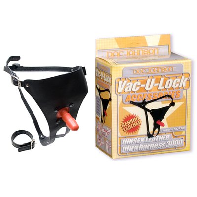 Трусики д/страпона Ultra Harness 3000, Vac-U-Lock, нат/кожа