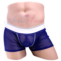 Мужские трусы Apollo™ Mesh Boxer with C-Ring с кольцом, синие, M/L(46-50р)