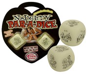 Кубики игральные "Naughty Par-A-Dice", светящиеся в темноте