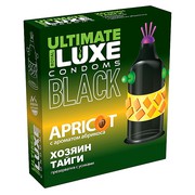 Презерватив черный Luxe Ultimate Black Хозяин тайги, Apricot, 180х52, 1шт, годен до 09.26г