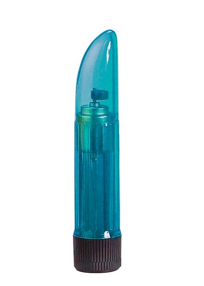 Вибратор Ladyfinger Crystal Clear, синий, 13,5х2,5см