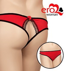 Открытые красные трусики, S/L (42-48р)