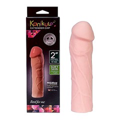 Насадка на половой член Kanikule™ Extender Cap 2' из Soft Skin +5,1см, 17х4см